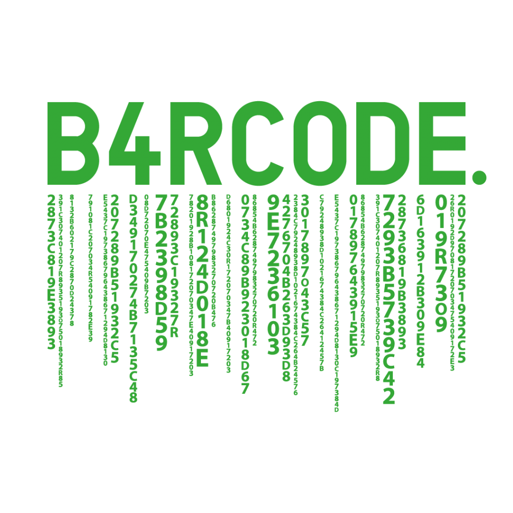 The B4RCODE. logo as Matrix. #WearTheCode