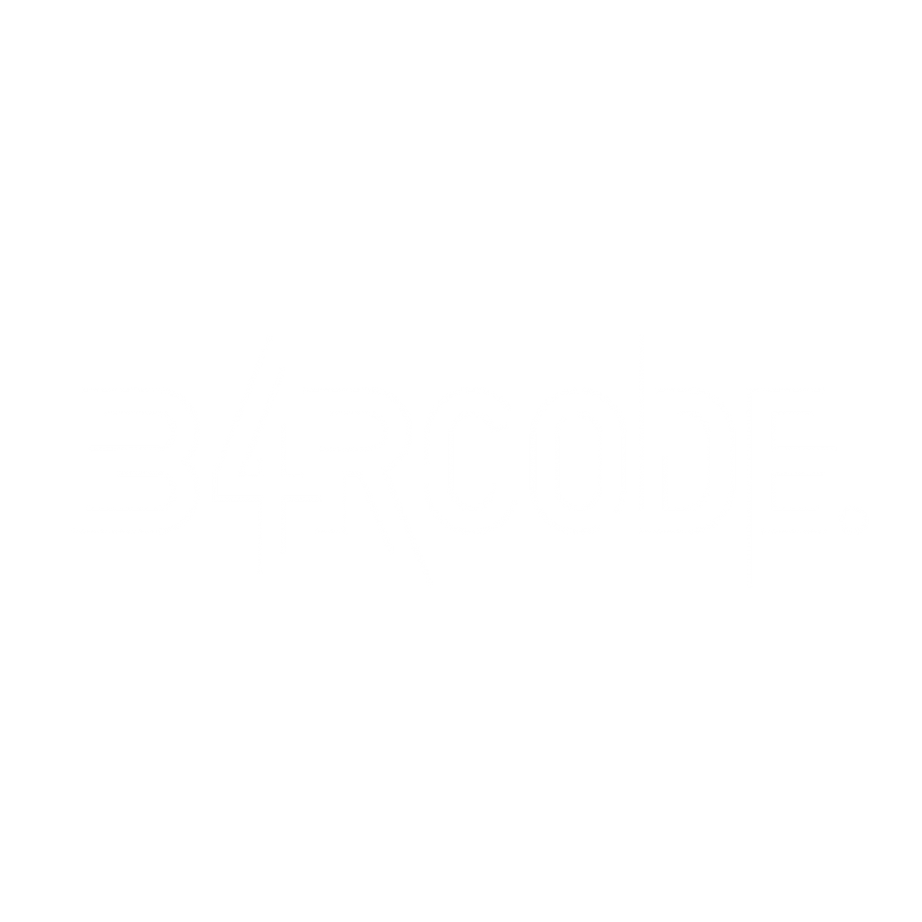 The B4RCODE. logo as modern looking tech font. #WearTheCode